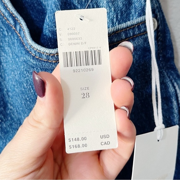 Anthropologie PILCRO The Austyn High-Rise Cuffed Wide Leg Jeans Size 28 - Picture 12 of 14